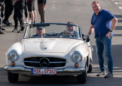 Oldtimer-Corso auf dem Gelände von AutoTechnik Schulte